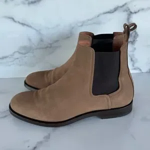 Lanvin Men’s Chelsea Brown Suede Boots Size EU 43 / US 10 Lanvin Black Leather Flash-X Bold Chelsea Boots Size US 10  main image 4